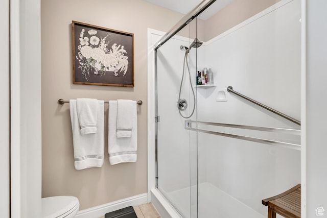 1889 S 910 W Unit B, Syracuse, UT 84075 - full bathroom featuring baseboards, a stall shower, and toilet