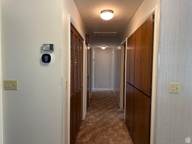 56 S 700 E, Hyrum, UT 84319 - hallway featuring carpet flooring and a textured ceiling