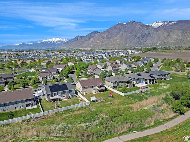 1350 S 849 W Unit 17D, Springville, UT 84663 - aerial overview of property's location featuring a mountainous background and nearby suburban area