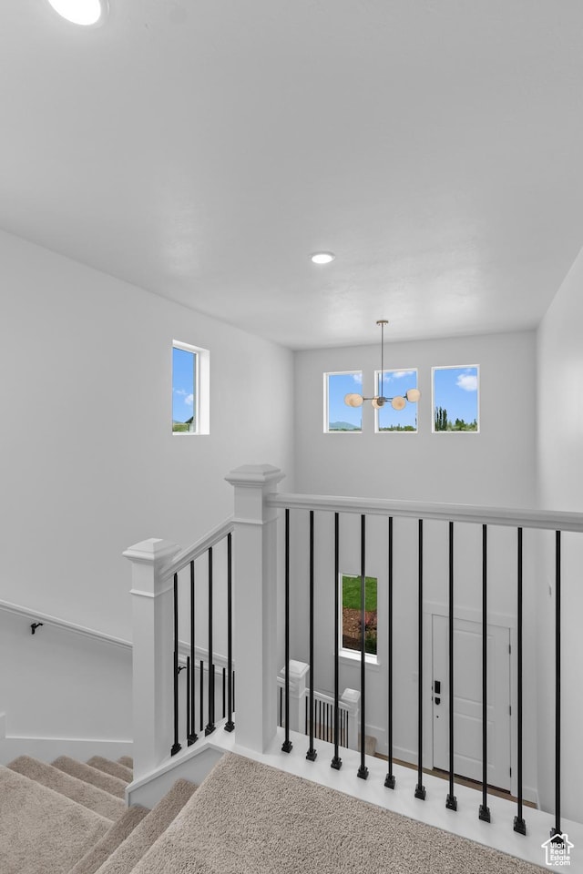688 N 600 W Unit 104, Tremonton, UT 84337 - staircase featuring a chandelier and recessed lighting