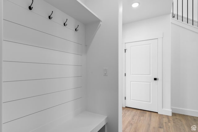 688 N 600 W Unit 104, Tremonton, UT 84337 - mudroom featuring light wood-type flooring and recessed lighting