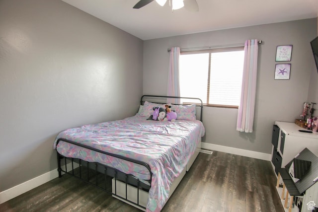 428 S Saddle Rd, Grantsville, UT 84029 - bedroom featuring a ceiling fan, baseboards, and wood finished floors