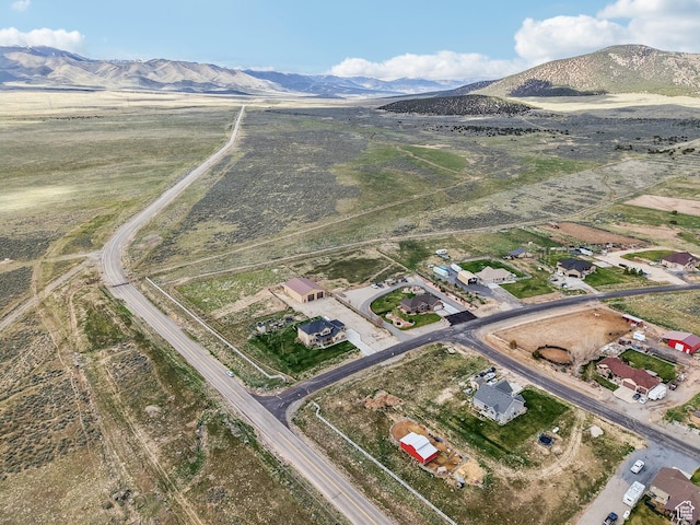 3214 W Ridgeline Rd, Stockton, UT 84071 - bird's eye view featuring a mountain view