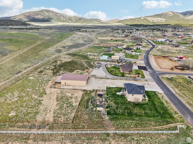 3214 W Ridgeline Rd, Stockton, UT 84071 - aerial view with a mountain view