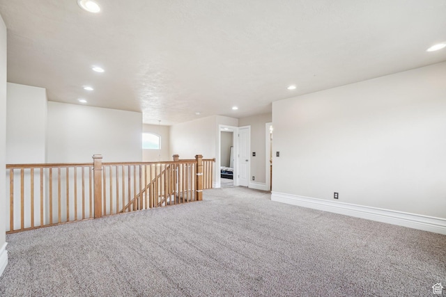 3214 W Ridgeline Rd, Stockton, UT 84071 - carpeted spare room with recessed lighting and baseboards