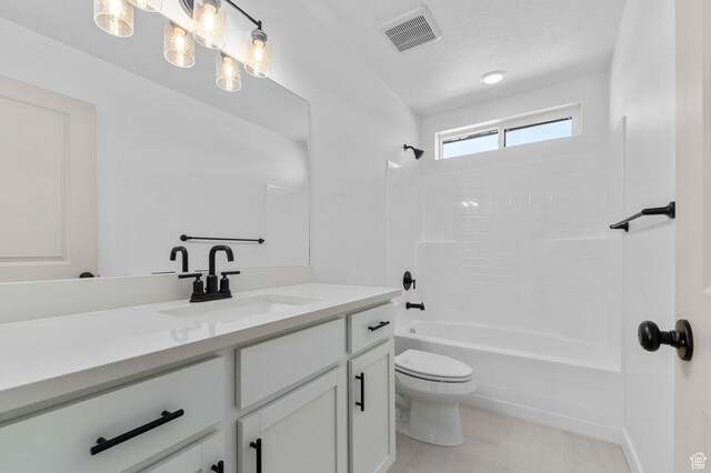 1446 N 3250 W, Provo, UT 84601 - bathroom featuring vanity, shower / bathtub combination, toilet, and visible vents