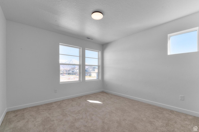 1446 N 3250 W, Provo, UT 84601 - spare room with baseboards, carpet, a textured ceiling, and visible vents