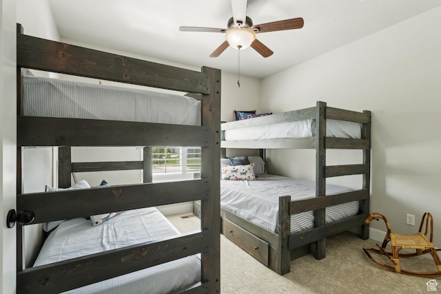 272 S 300 E, Midway, UT 84049 - carpeted bedroom with ceiling fan and baseboards