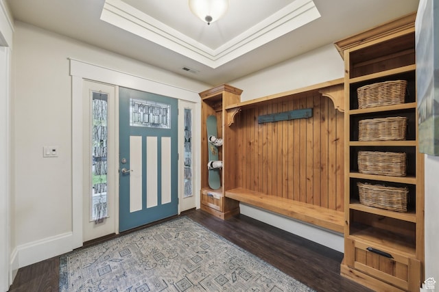 480 E Mission Dr, Midway, UT 84049 - mudroom featuring visible vents and wood finished floors