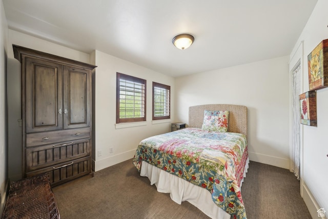 480 E Mission Dr, Midway, UT 84049 - bedroom featuring baseboards and dark carpet