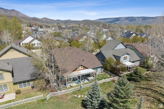 480 E Mission Dr, Midway, UT 84049 - aerial view featuring a residential view and a mountain view
