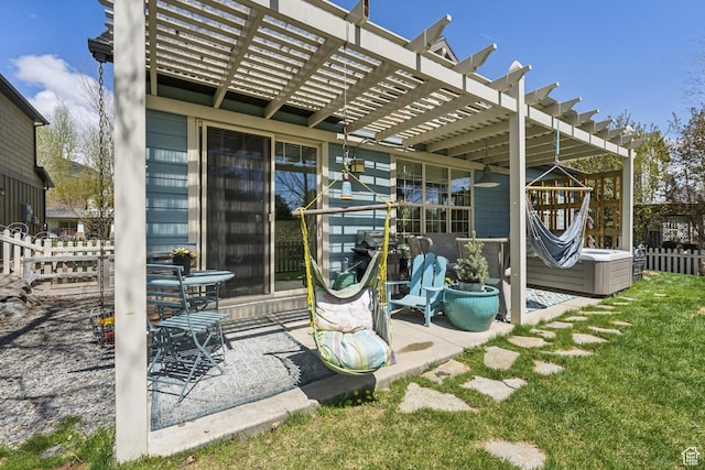 480 E Mission Dr, Midway, UT 84049 - view of outbuilding featuring a pergola and fence