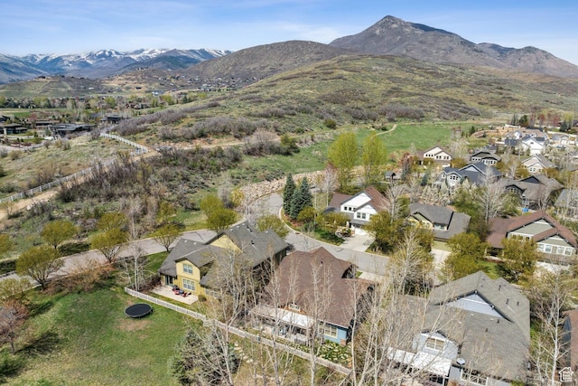 480 E Mission Dr, Midway, UT 84049 - birds eye view of property with a mountain view and a residential view