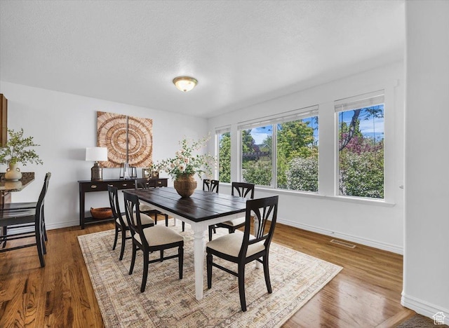 2948 W 150 N, Layton, UT 84041 - dining room with baseboards, wood finished floors, and a textured ceiling