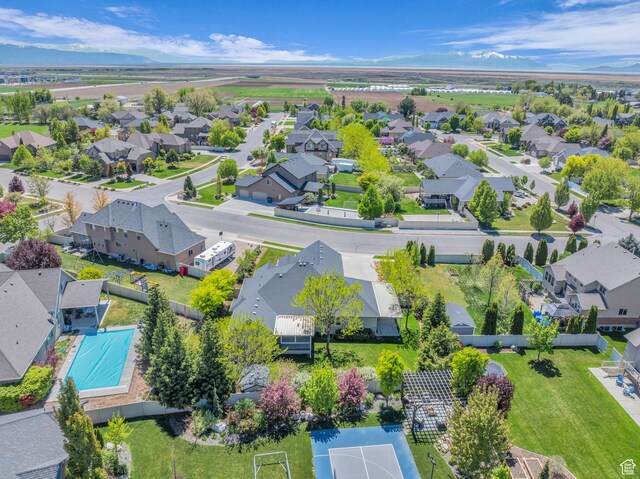 2948 W 150 N, Layton, UT 84041 - aerial perspective of suburban area featuring a pool area