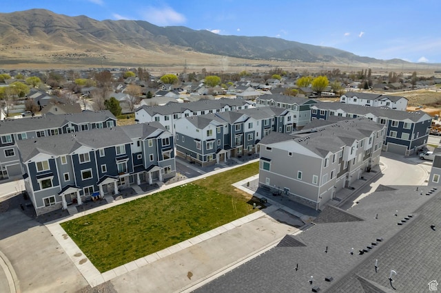 1914 E Thunder Ln N Unit 505, Eagle Mountain, UT 84005 - bird's eye view with a residential view and a mountain view
