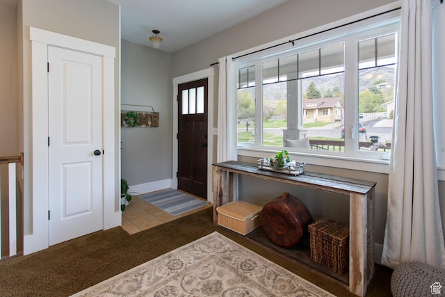 465 S Main St, Providence, UT 84332 - entryway featuring baseboards and carpet flooring