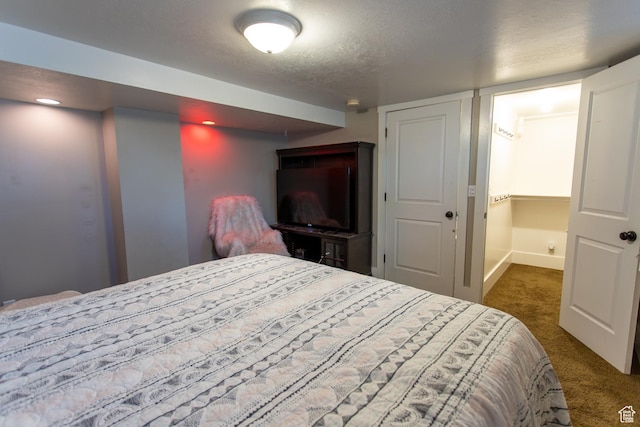 465 S Main St, Providence, UT 84332 - bedroom featuring carpet floors, baseboards, and a textured ceiling