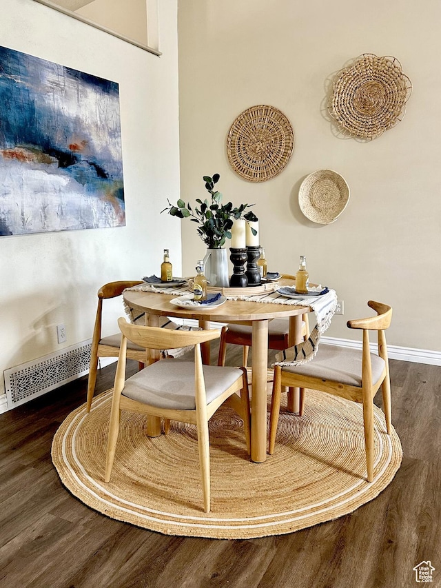 126 W Casi Way, Saratoga Springs, UT 84045 - dining space featuring wood finished floors and baseboards