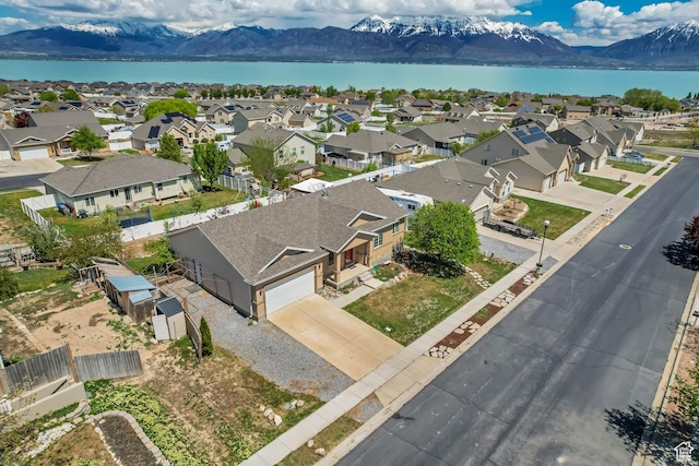 126 W Casi Way, Saratoga Springs, UT 84045 - aerial perspective of suburban area with a water and mountain view