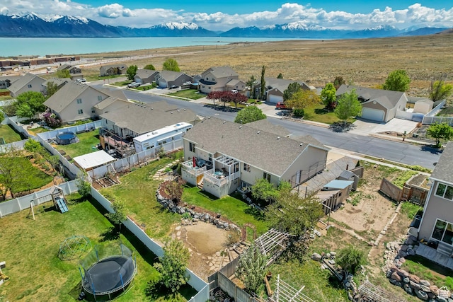 126 W Casi Way, Saratoga Springs, UT 84045 - aerial perspective of suburban area with a water and mountain view
