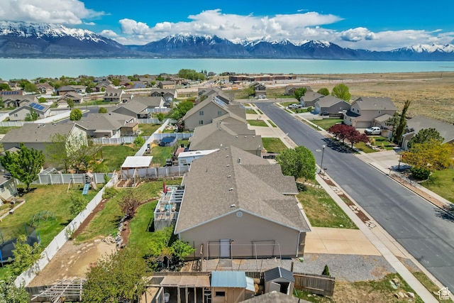 126 W Casi Way, Saratoga Springs, UT 84045 - aerial perspective of suburban area featuring a water and mountain view