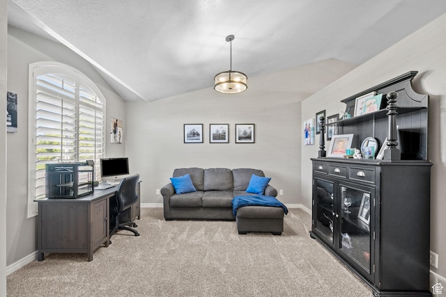 2582 W 1890 N, Clinton, UT 84015 - office space with light colored carpet, baseboards, and vaulted ceiling