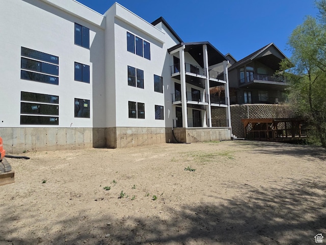 1480 E Belle Ct, Fruit Heights, UT 84037 - rear view of house with stucco siding