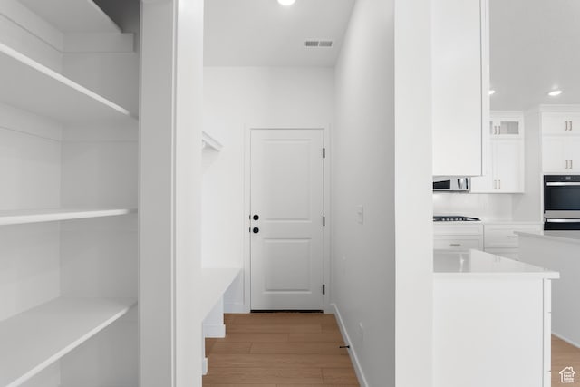 894 S 1100 W, American Fork, UT 84003 - hall featuring light wood-type flooring, baseboards, visible vents, and recessed lighting