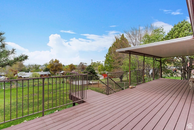 731 W 3750 N, Pleasant View, UT 84414 - wooden deck with a yard