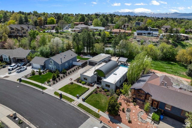 aerial view featuring a residential view