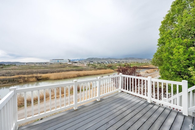 2693 W 2400 N, Lehi, UT 84043 - wooden deck with a water view