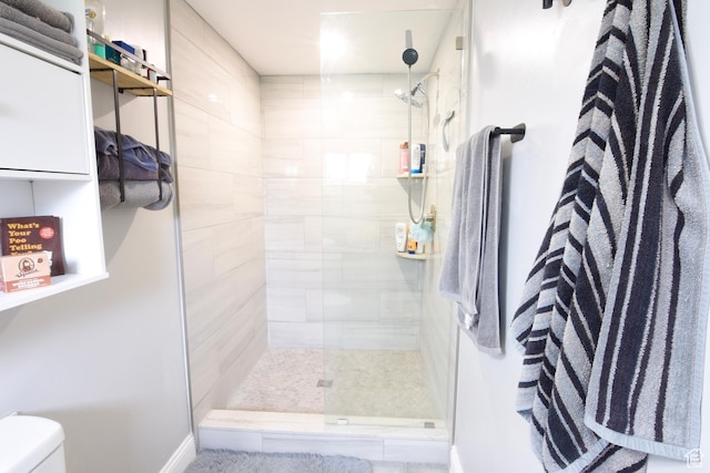 3223 S Fairlane St, Magna, UT 84044 - full bath with baseboards, toilet, and tiled shower