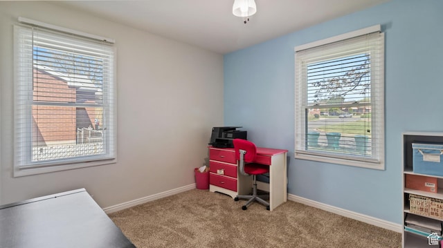 278 S 750 E, Clearfield, UT 84015 - office featuring baseboards, a healthy amount of sunlight, and carpet floors