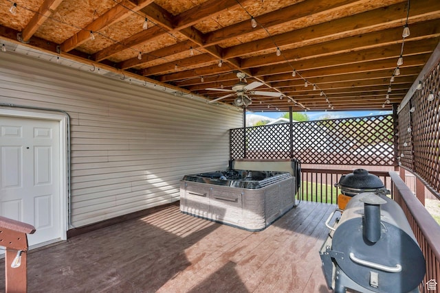 2363 W 960 N, Provo, UT 84601 - wooden deck with a ceiling fan