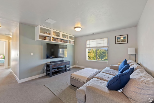 15176 S Battle Dr, Bluffdale, UT 84065 - living room with baseboards, carpet flooring, and visible vents