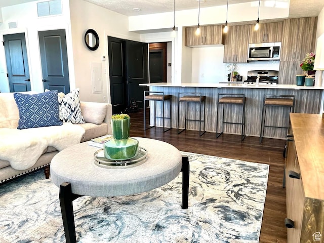 6495 Serviceberry Dr Unit B208, Park City, UT 84098 - living room with visible vents and dark wood finished floors