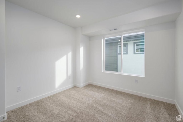 246 E Wasatch Ave Unit 201, Midvale, UT 84070 - empty room with carpet floors, baseboards, and recessed lighting