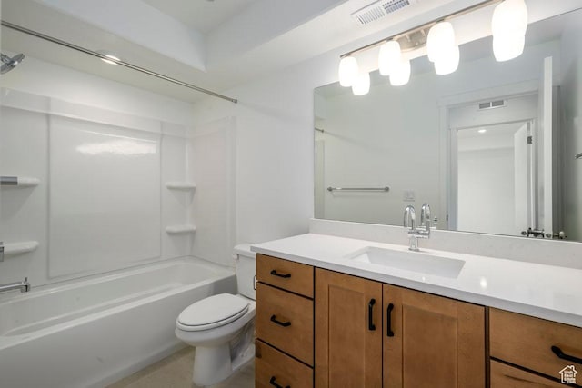 246 E Wasatch Ave Unit 201, Midvale, UT 84070 - full bath with toilet, vanity, and shower / bathtub combination