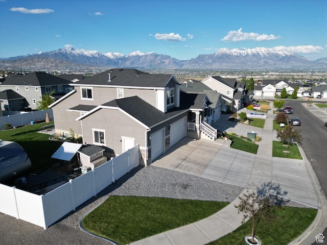 1196 W Zenith Cir, Saratoga Springs, UT 84045 - aerial perspective of suburban area with a mountainous background