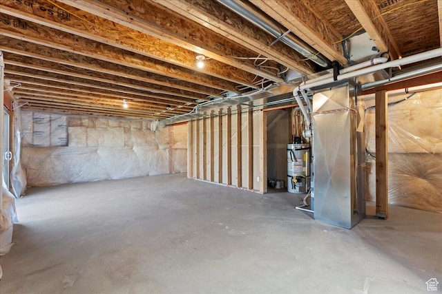 4264 W Abbey Bend Ln, Herriman, UT 84096 - unfinished below grade area featuring water heater and heating unit