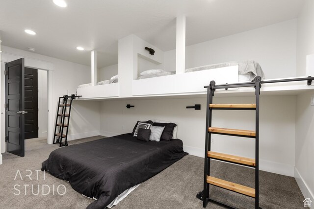 3658 W 2510 S, Hurricane, UT 84737 - bedroom featuring baseboards, recessed lighting, and carpet