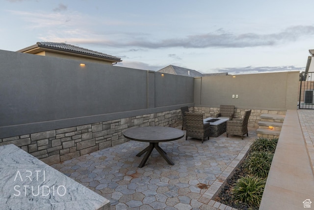3658 W 2510 S, Hurricane, UT 84737 - view of patio with outdoor lounge area and fence