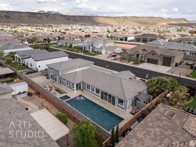 3658 W 2510 S, Hurricane, UT 84737 - drone / aerial view featuring a mountain view and a residential view