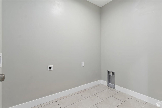 404 W 2700 S, Bountiful, UT 84010 - laundry room featuring laundry area, hookup for an electric dryer, baseboards, and light tile patterned floors