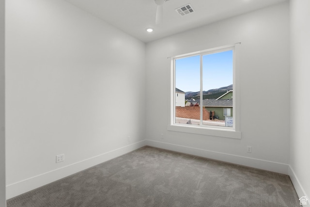2316 S 2925 W, Cedar City, UT 84720 - unfurnished room featuring baseboards, a ceiling fan, carpet flooring, and visible vents