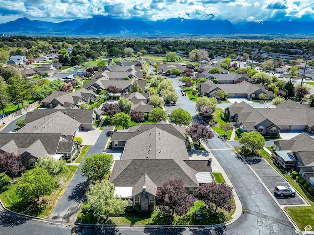 6953 S Country Home Ln W, West Jordan, UT 84084 - birds eye view of property featuring a mountain view and a residential view