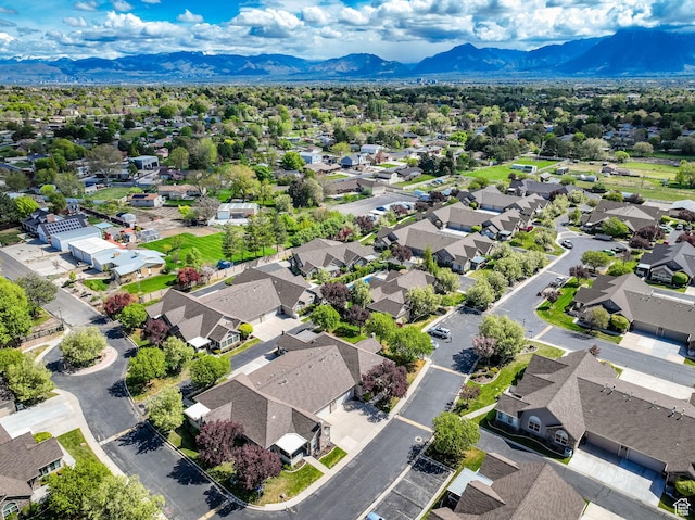 6953 S Country Home Ln W, West Jordan, UT 84084 - aerial view featuring a residential view and a mountain view