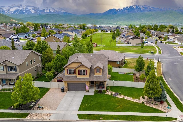 2130 S 450 E, Heber City, UT 84032 - birds eye view of property with a residential view and a mountain view