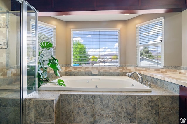 2295 E 2150 N, Layton, UT 84040 - bathroom featuring a garden tub and a stall shower